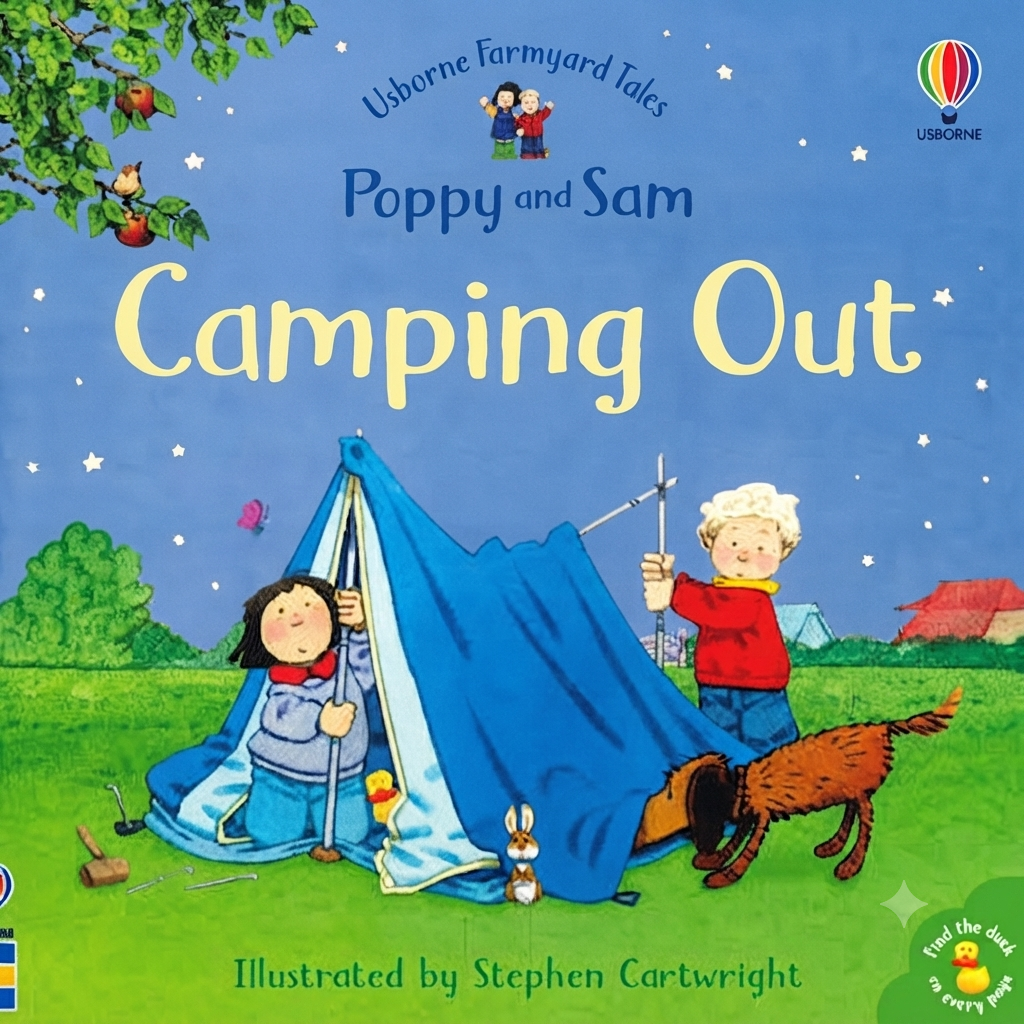 Usborne Farmyard Tales Poppy and Sam: Camping Out (Small Book)