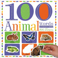 100 Animal Words Activity Book with Big Stickers